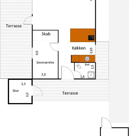 Idyllic Summer House Close To Water And Nature 度假居 Nedre Lysabild
